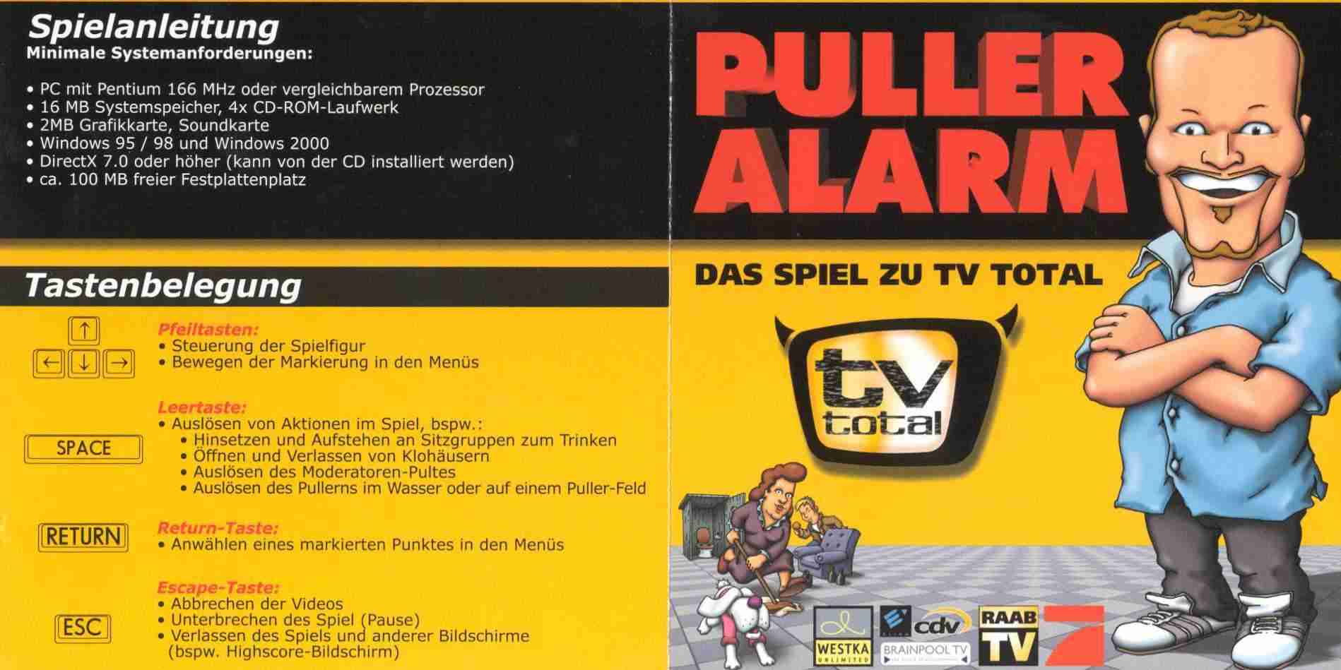 puller alarm das spiel zu tv total front